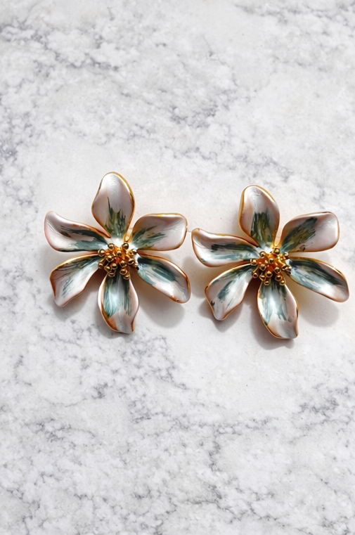 Ivory Bloom Studs