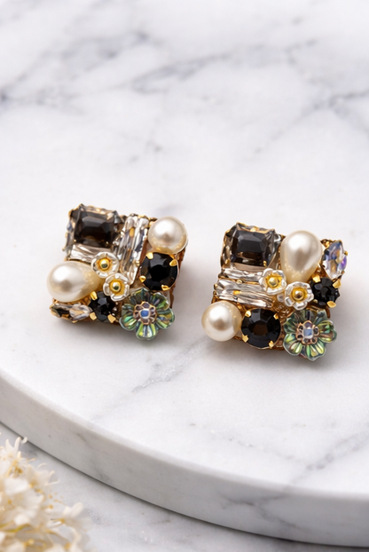 Bloom Crystal Studs