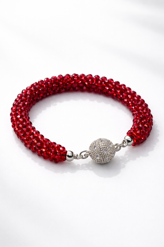 Ruby Red Statement Bracelet