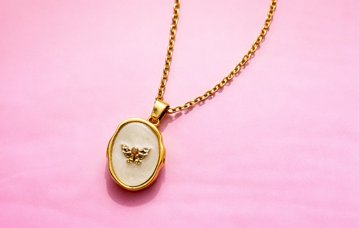 Golden Wing Locket