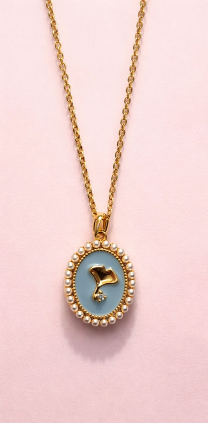 Blue Pearl Aura Pendant