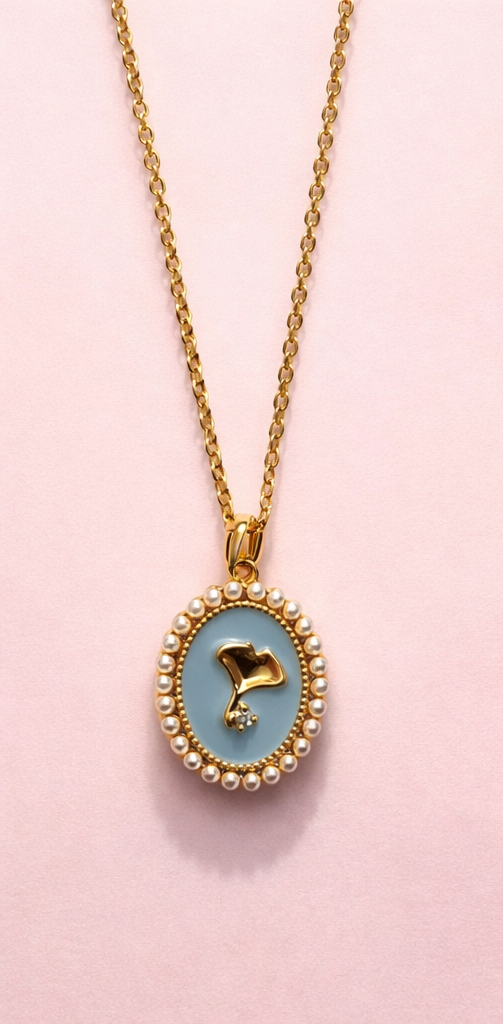 Blue Pearl Aura Pendant