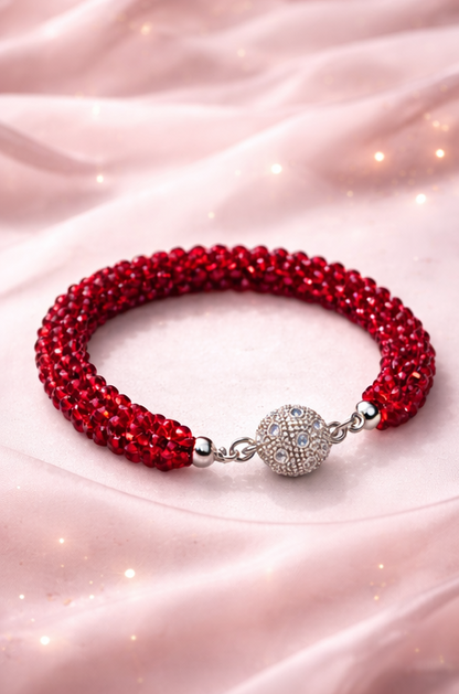 Ruby Red Statement Bracelet