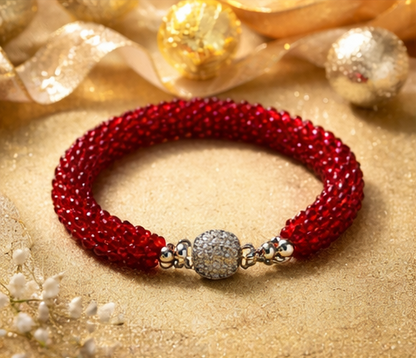 Ruby Red Statement Bracelet